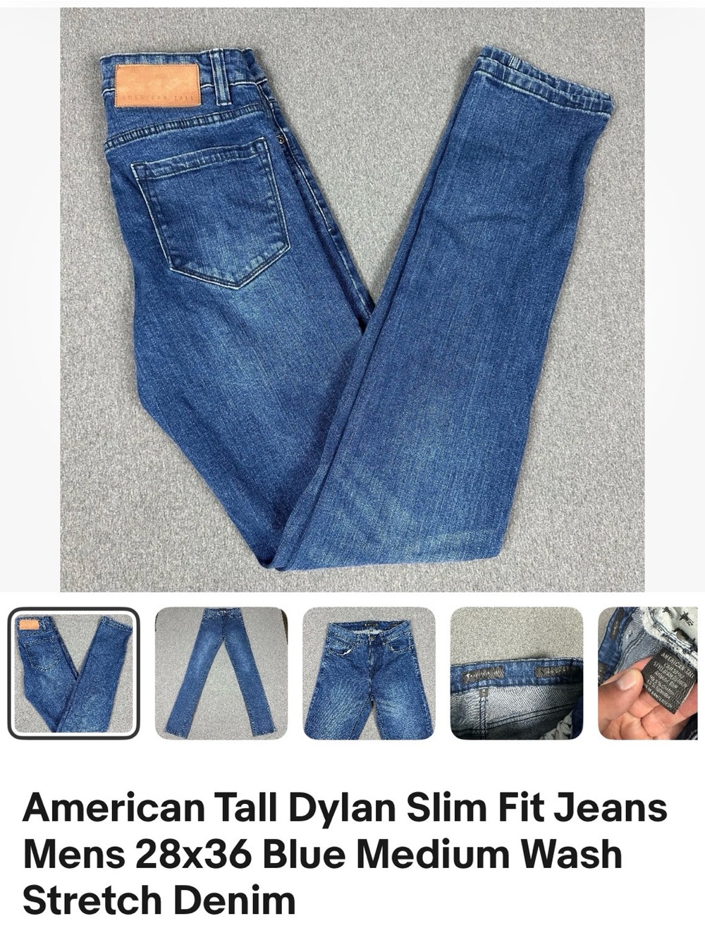 Dylan Slim Fit Jeans in Medium Blue Wash